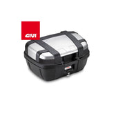 Valigia Trekker 52L, una valigia con capacità di 52 litri. Design robusto in alluminio anodizzato. Di Givi.